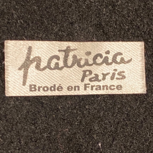 Black French beret wool PARIS Eiffel Tower France - Picture 9 of 16